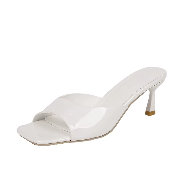 Women High Heel Sandals Summer New Fashion Square Toe Open Toe Women Elegant Casual Comfortable Black High Heel Sandals