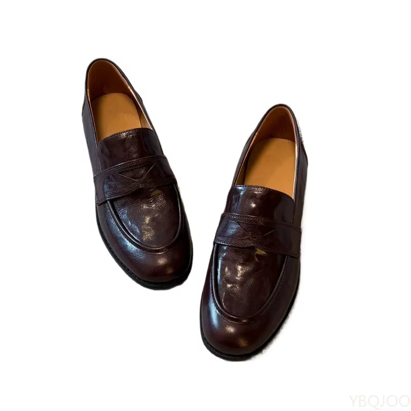 Women Trend Classic Shoes Ladies Designer Flats Shoe Leather Retro  New Walking Loafers Versatile Fashion Dress shoes Zapatillas
